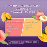 Multi + Immune Support Gummies, Berry, Mango and Peach Flavor