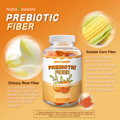 Plant Based Water Soluble Fiber Gummies, Orange Flavor