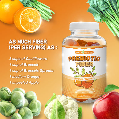 Plant Based Water Soluble Fiber Gummies, Orange Flavor