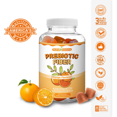 Plant Based Water Soluble Fiber Gummies, Orange Flavor