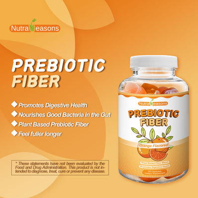 Plant Based Water Soluble Fiber Gummies, Orange Flavor