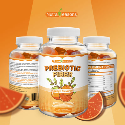Plant Based Water Soluble Fiber Gummies, Orange Flavor