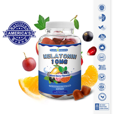 Melatonin Gummies, 10 mg per serving, Natural Berry Flavored