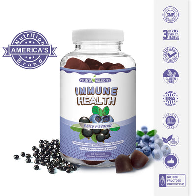 Sambucus Elderberry Immune Support Gummies – Natural Berry Flavor